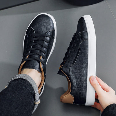 Tenis Blancos Casuales para Hombre Corte Bajo Primavera - Image 7