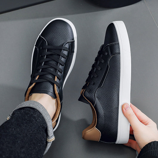 Tenis Blancos Casuales para Hombre Corte Bajo Primavera - Image 7
