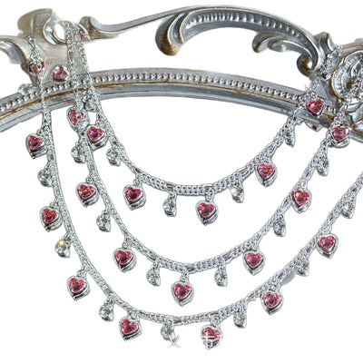 Cadena con Corazón de Strass Brillante y Resistente - Image 8