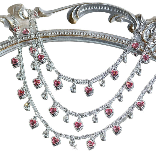 Cadena con Corazón de Strass Brillante y Resistente - Image 8