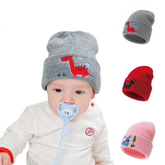Gorro Tejido Infantil con Dinosaurio Bordado - Image 10