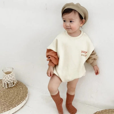 Body Infantil Estilo Coreano con Mangas Bicolor Estampado - Image 11
