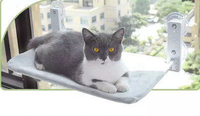 Hamaca de Ventana con Ventosas para Gatos - Cama Colgante de Vidrio - Image 10