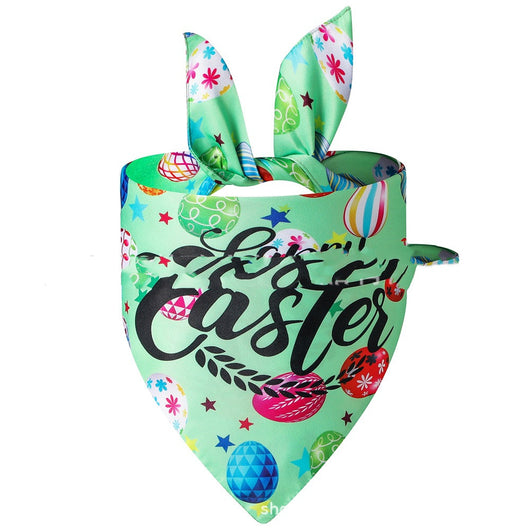 Pañuelo Triangular Absorbente para Mascotas - Diseño Conejito Pascua - Image 9