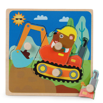 Tablero de Motricidad Fina con Clavijas de Madera para Niños - Image 10