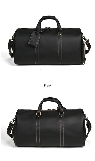 Bolsa Mensajero de Cuero para Viajes - Gran Capacidad Portátil - Image 18