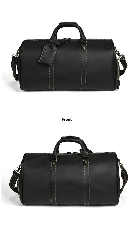Bolsa Mensajero de Cuero para Viajes - Gran Capacidad Portátil - Image 18