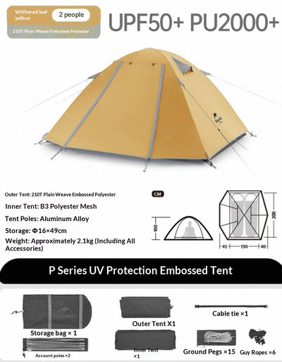 Tienda de Campaña Ultraligera para 1 o 2 Personas - Acampar y Senderismo - Image 2