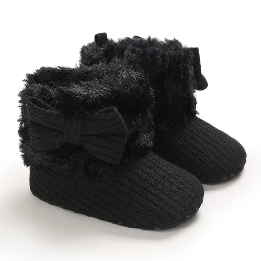 Botitas de Nieve para Bebés 0-1 Años con Diseño de Moño Tejido - Image 22