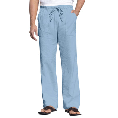 Pantalones de Playa para Hombre en Algodón y Lino con Cintura Elástica - Image 27