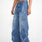 Pantalones Cargo Hip Hop Holgados con Cierre de Cremallera para Hombre