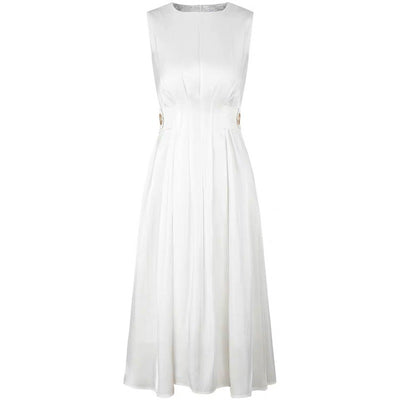 Vestido de Satén Dorado Estilo Francés Elegancia Femenina - Image 6
