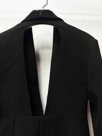 Blazer Elegante Verde Esmeralda con Escote Profundo y Bordado Artesanal - Image 23