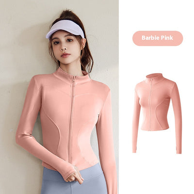 Chaqueta Deportiva Mujer Manga Larga Ajustada para Running, Fitness y Yoga - Image 17