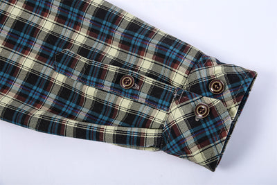 Camisa de Cuadros Gruesa y Cálida - Manga Larga Suelta y Cómoda - Image 17