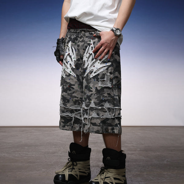 Bermudas Cargo Talla Grande en Algodón para Hombre - Verano
