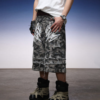 Bermudas Cargo Talla Grande en Algodón para Hombre - Verano
