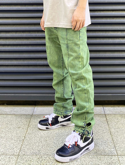 Jeans Casual Gallery Dept con Corte Recto y Detalles de Costura - Image 11
