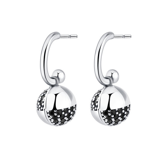 Aretes de Plata 925 Diseño Esfera de Deseos con Circonita - Image 5