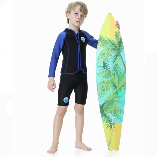 Traje de Buceo Infantil de Dos Piezas con Manga Larga - Image 39