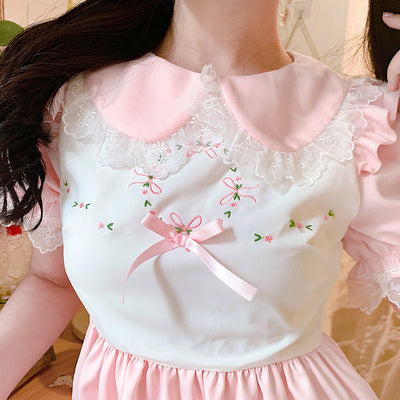 Encaje Princesa con Moño Bordado Elegante - Image 8