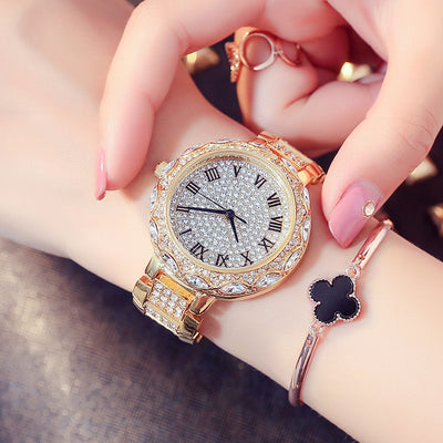 Reloj de Cuarzo Resistente al Agua con Cristales de Diamante - Image 7
