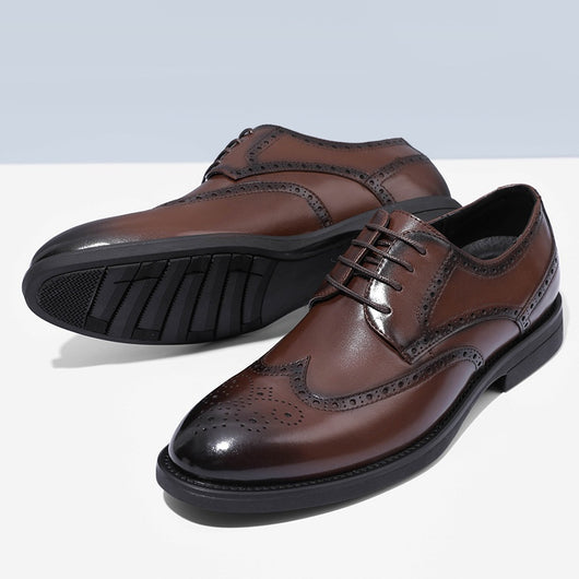 Zapatos Brogue de Cuero para Hombre - Estilo Clásico Elegante - Image 32