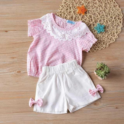 Conjunto Infantil de Verano con Blusa de Moño y Shorts - Image 16