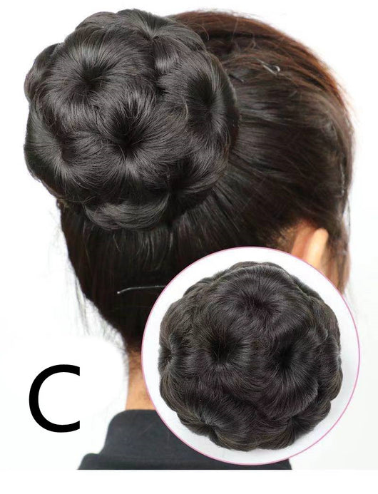 Moño Nueve Flores para Novia - Peluca de Cabello de Alta Temperatura - Image 12