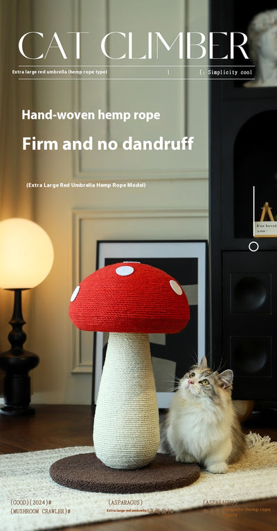 Árbol Rascador de Seta para Gatos con Tablero de Sisal sin Pelusa - Image 11
