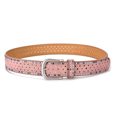 Cinturón de Moda con Hebilla de Remaches y Strass para Jeans - Image 18