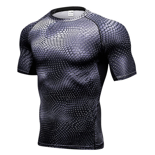 Playera Deportiva Hombre Manga Corta Secado Rápido con Estampado 3D - Image 6