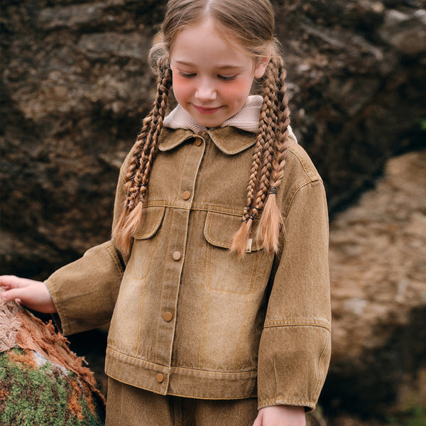 Blusa Infantil Degradado Estilo Occidental Otoño