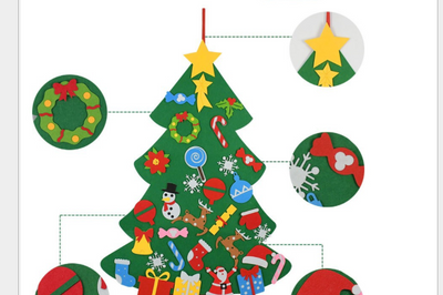 Árbol de Navidad de Fieltro Gigante DIY - Decoración Navideña Interactiva - Image 18