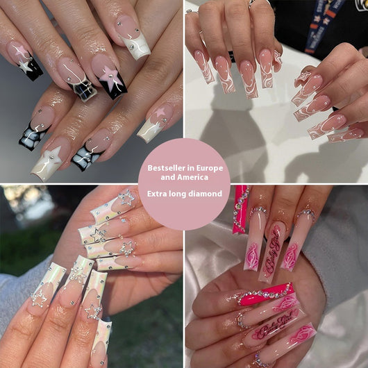 Uñas Postizas de Diamante Resistente - Diseño Europeo Premium - Image 5