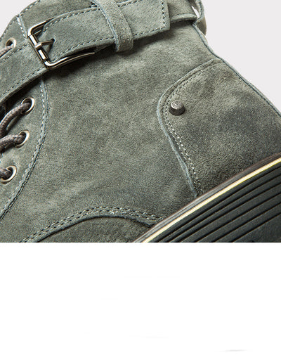 Botas Cortas Estilo Coreano Británico para Hombre - Diseño Otoñal Trendy - Image 11