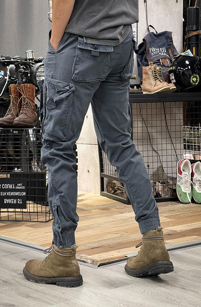 Pantalones Tácticos Casual de Pierna Recta para Hombre con Puños Ajustables - Image 8
