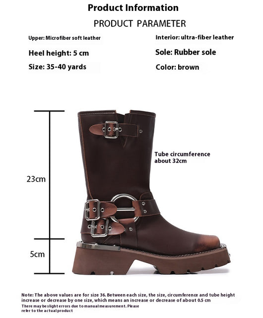 Botas Vaqueras Marrones con Tacón Elevador - Estilo Western Versátil - Image 11