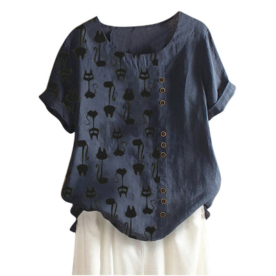 Playera Casual de Moda Europea y Americana con Estampado Moderno - Image 6