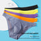 Cueca Boxer Masculina de Seda Gelo Translúcida Ultradelgada Sem Costura