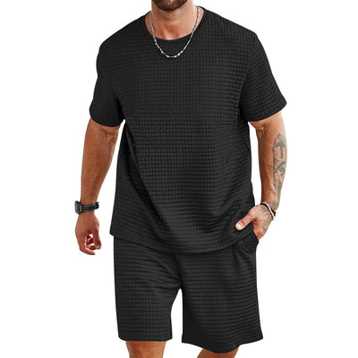 Conjunto Deportivo Casual: Playera y Shorts de Color Liso - Image 35