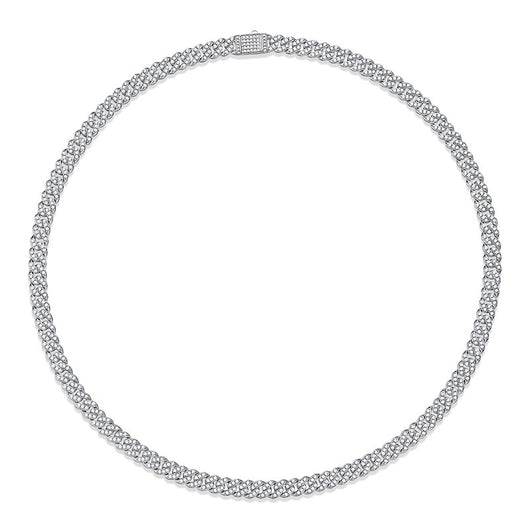 Cadena Cubana Moissanita Chapada en Oro y Plata - Image 8