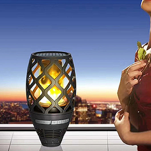 Luz LED para Jardín con Bluetooth y Efecto Llama Musical
