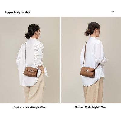 Bolso Mensajero de Cuero con Cadena para Mujer - Image 16