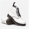 Botas Martin de Cuero Blanco Estilo Británico - Botines Altos Clásicos