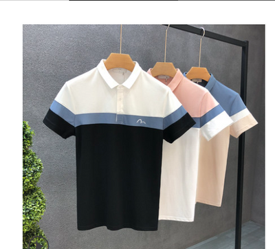 Playera Premium Slim Fit con Cuello Solapa y Contraste de Colores para Hombre - Image 3