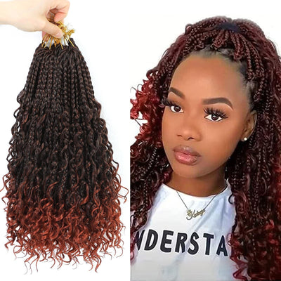 Peluca de Cabello Sintético con Trenzas de Tres Hilos - Image 12