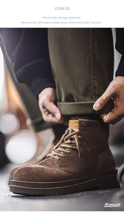 Botas Martin Retro Plataforma Gamuza Hombre - Estilo Casual Urbano - Image 18
