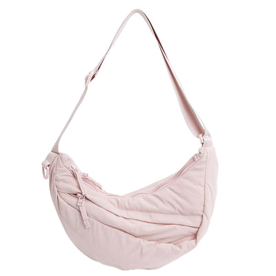 Bolsa Casual de Gran Capacidad Dumpling de Color Sólido Versátil - Image 7