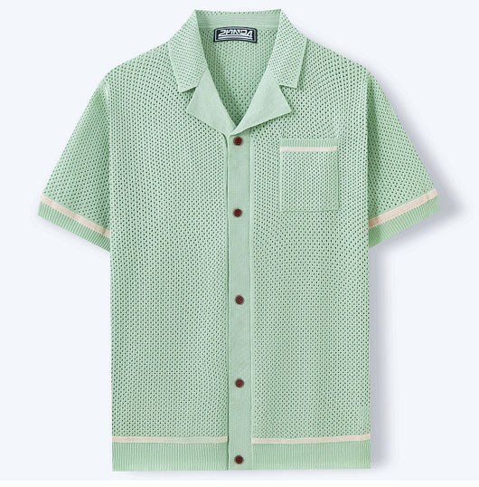 Playera de Punto Calada para Hombre - Estilo Casual Verano - Image 18